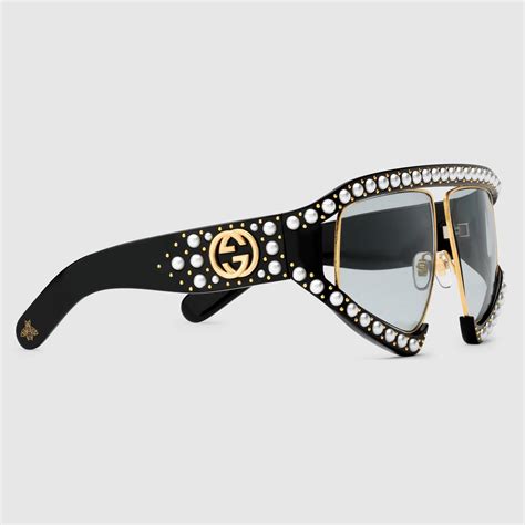 gucci bee & logo sunglasses|Gucci ace bee embroidered.